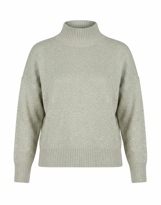 Photo: Peserico Womens Turtleneck in Sage green