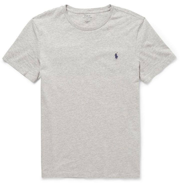 Photo: Polo Ralph Lauren - Slim-Fit Cotton-Jersey T-Shirt - Men - Gray