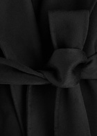 Aexae Belted Wool-blend Coat Black