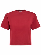 ANNAGRETA Greta Cropped Cotton Jersey T-shirt
