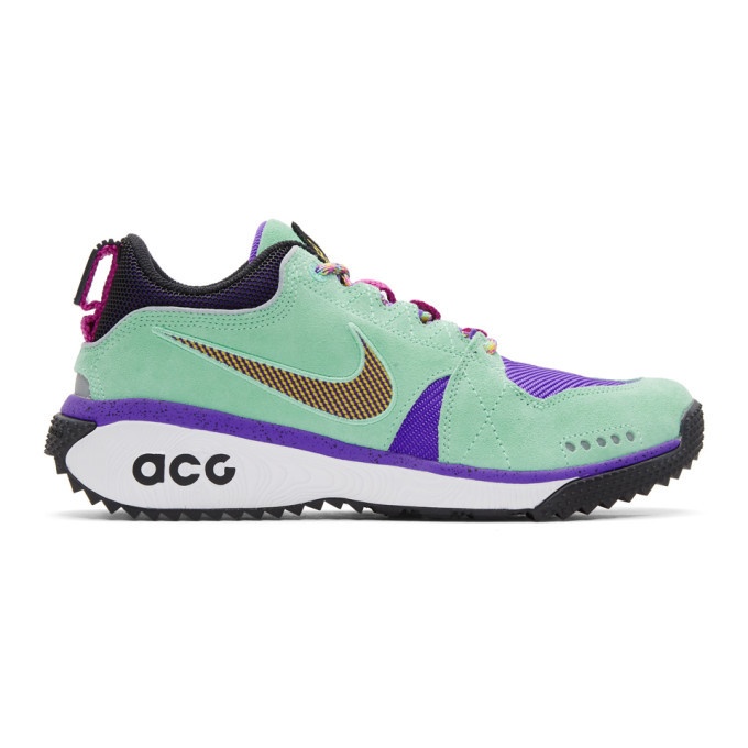 Photo: Nike ACG Green and Purple Dog Mountain Sneakers
