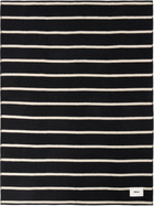 Tekla Black & Off-White Lambswool Blanket
