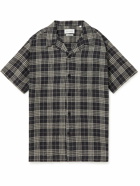 Oliver Spencer - Havana Camp-Collar Checked Linen Shirt - Gray