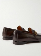 TOM FORD - Martin Burnished-Leather Loafers - Brown