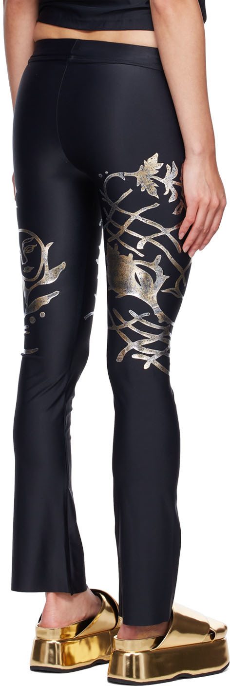 Di Petsa Black Recycled Polyester Leggings