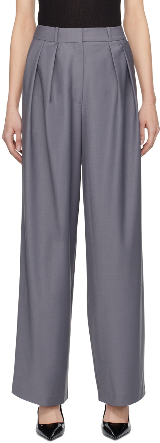 Ripley Pleated Trousers - Grey