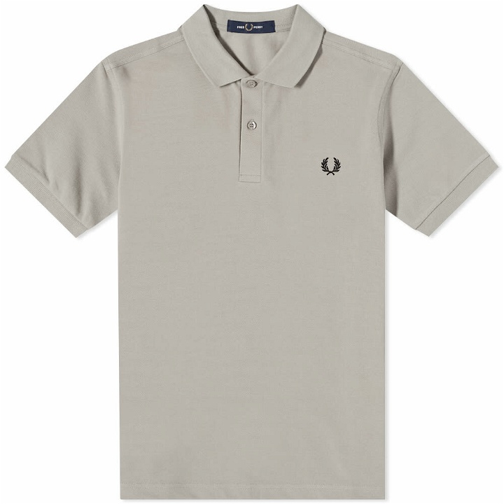 Photo: Fred Perry Authentic Men's Slim Fit Plain Polo Shirt in Concrete
