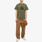 Pass~Port Men's Heavy Bowl T-Shirt in Military Green