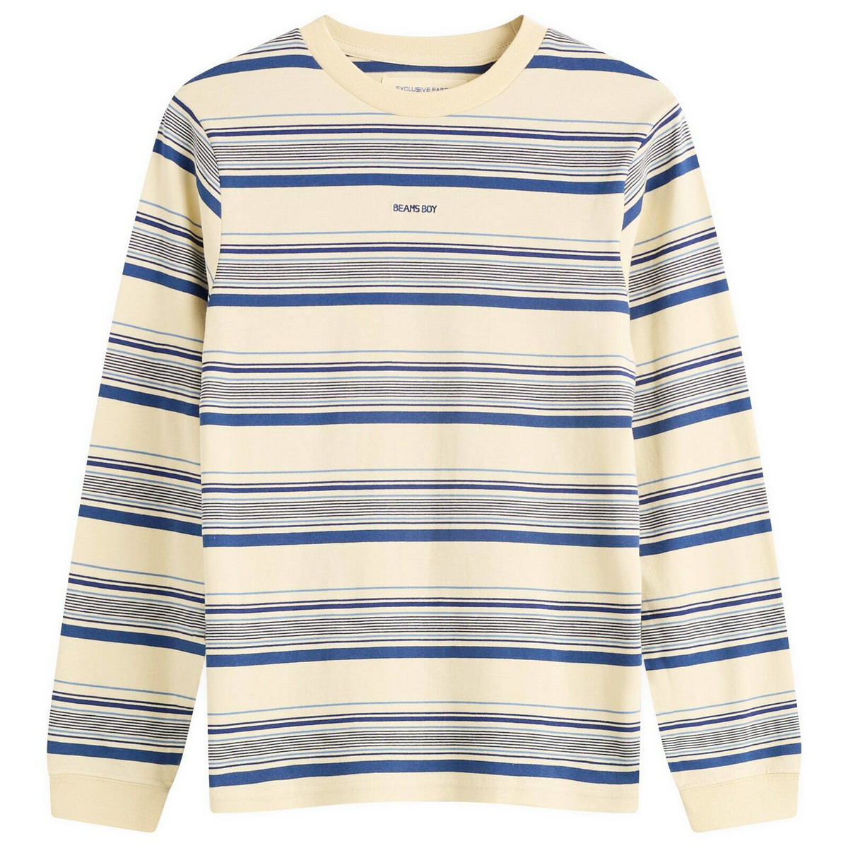 Beams Boy Women's Embroidery Long Sleeve T-Shirt in Ivory