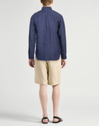 120% Lino Mens Shirt in Blue
