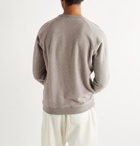 SSAM - Textured Loopback Cotton and Camel Hair-Blend Sweatshirt - Gray