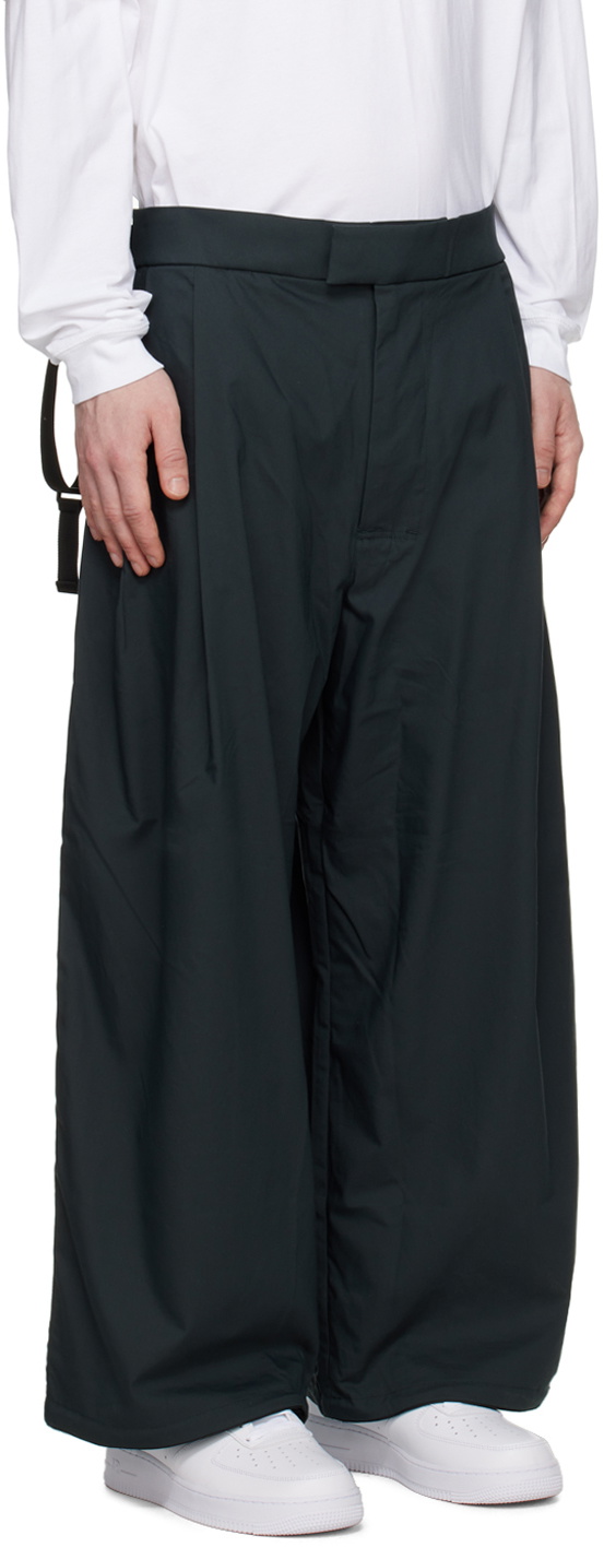 ACRONYM® Green Pleated Trousers