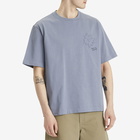 Maison Kitsuné Men's Crafted Daisy Oversize T-Shirt in Zinc Grey