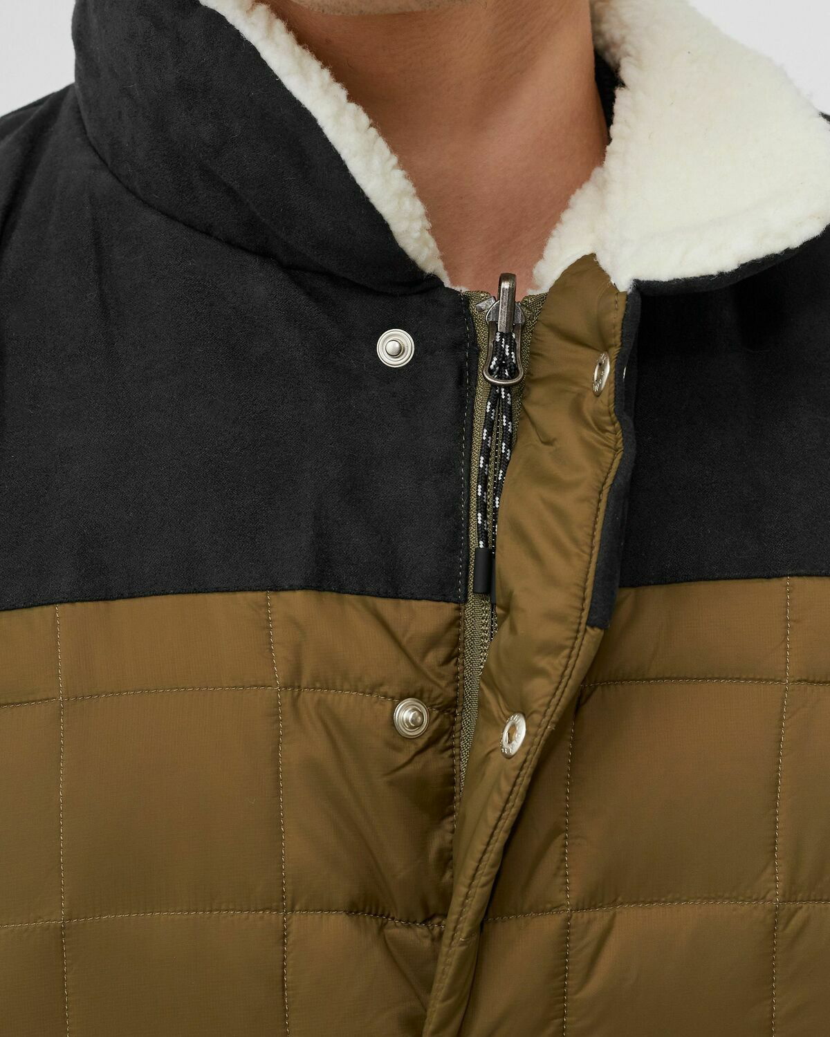 Taion Reversible Mountain Vest Green Mens Vests Taion Extra