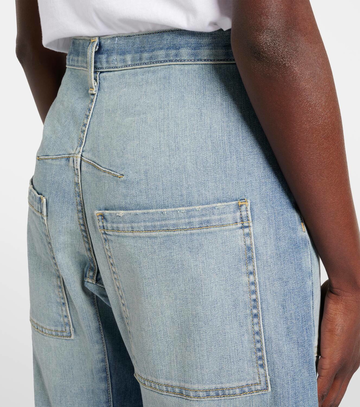 Nili Lotan Shon high-rise barrel-leg jeans Nili Lotan