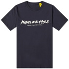 Moncler Men's Genius 1952 Collection Logo T-Shirt in Navy
