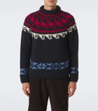 Moncler Grenoble Fair Isle wool and alpaca-blend sweater