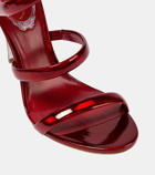 Rene Caovilla Cleo metallic faux leather sandals