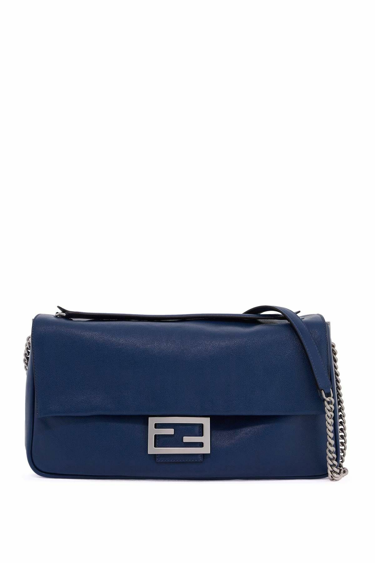 【送関込】FENDI☆large chain baguette hand FENDI large chain baguette hand Blue Fendi