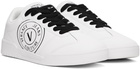 Versace Jeans Couture White Brooklyn V-Emblem Sneakers