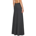 Balenciaga Gray Wool Maxi Skirt