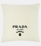Prada Logo wool, silk and cashmere cushion
