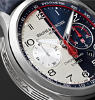 Baume & Mercier - Limited Edition Clifton Club Shelby Cobra Automatic 44mm Stainless Steel and Leather Watch, Ref. No. 10344 - Blue