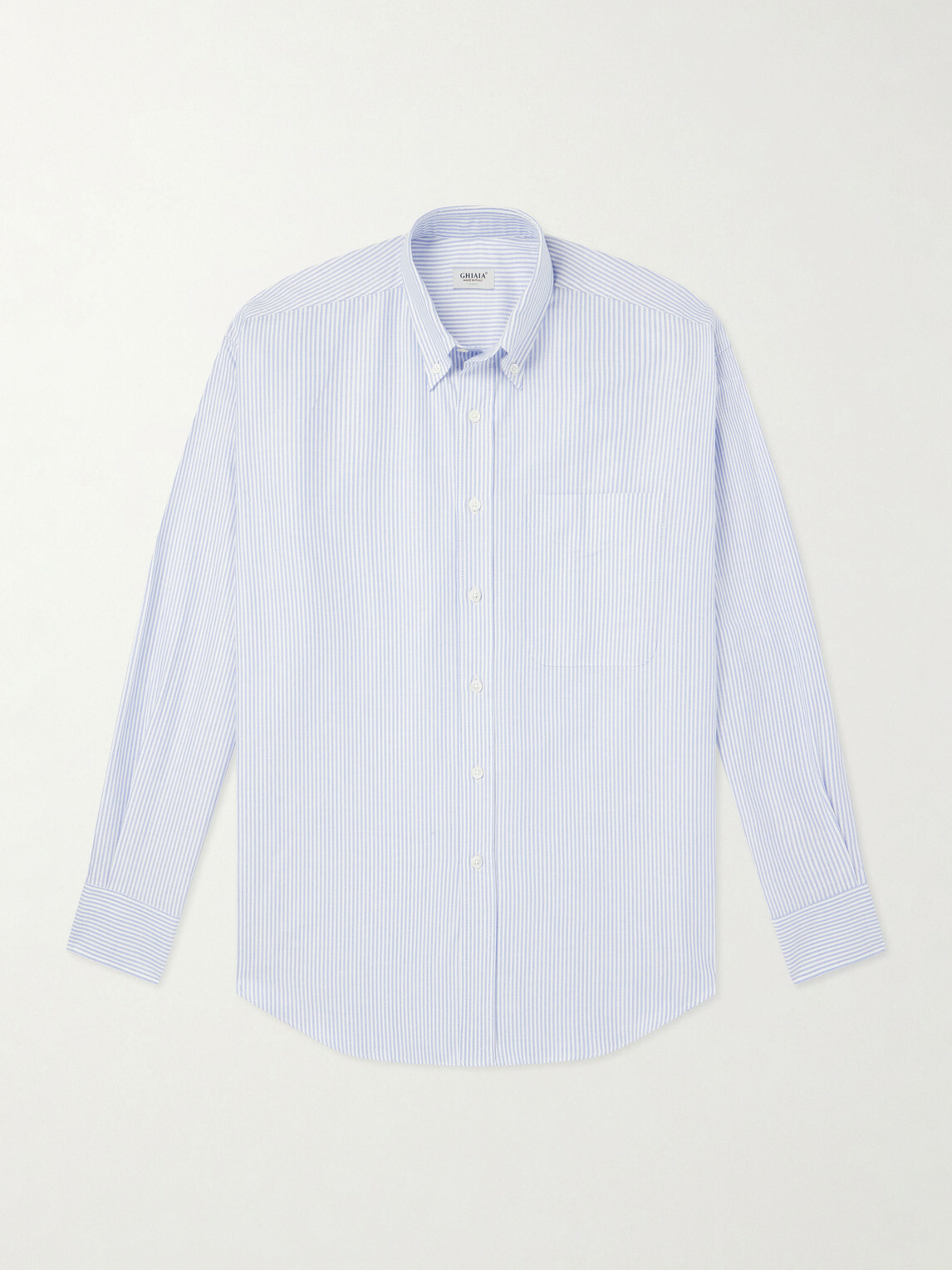 Ghiaia Cashmere - Cotton Oxford Shirt - Blue