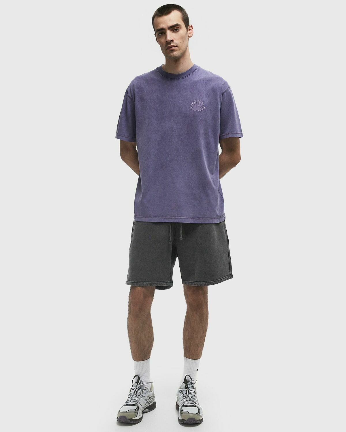 New Amsterdam LOGO TEE Purple Mens Shortsleefe