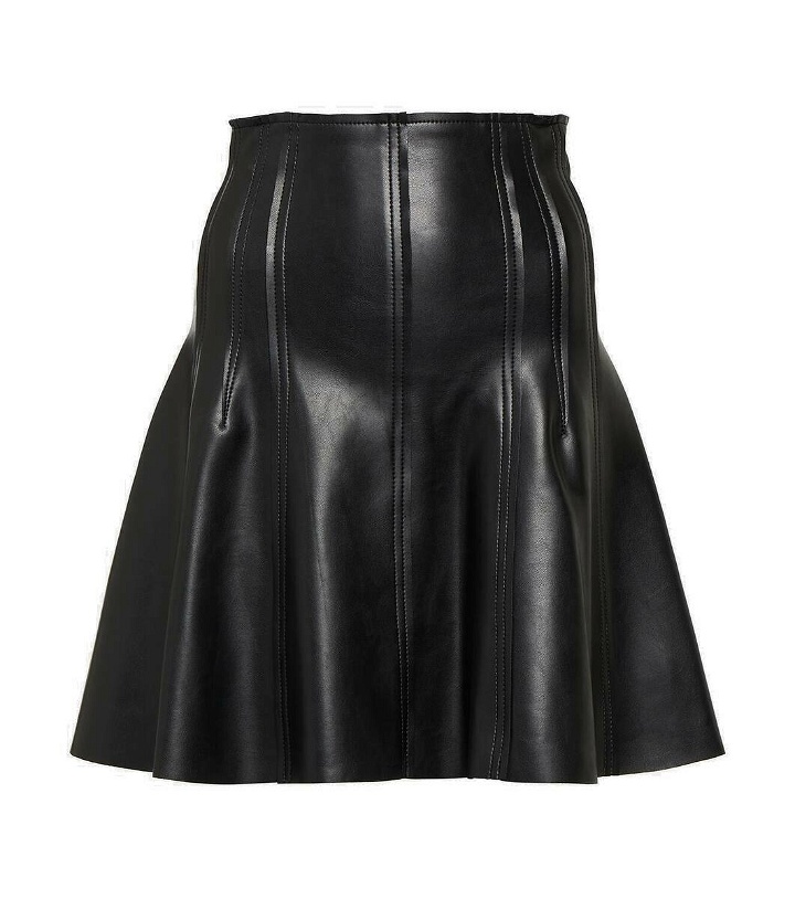Photo: Norma Kamali Grace faux leather miniskirt