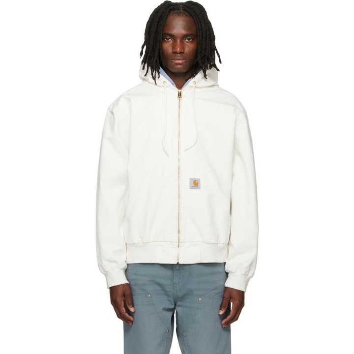 Photo: Carhartt Work In Progress White OG Active Jacket