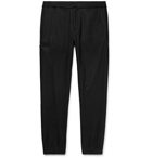 Theory - Black Slim-Fit Tapered Stretch Wool-Blend Trousers - Black