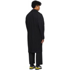 Homme Plisse Issey Miyake Black Pleated Zip Coat