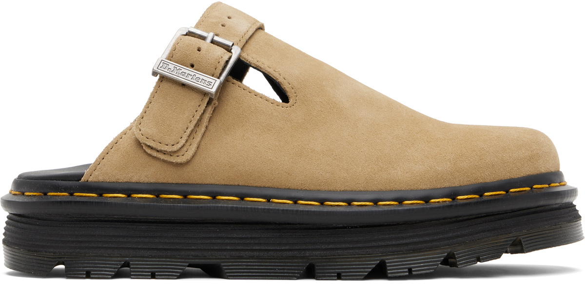 Dr. MARTENS ★ Zebzag Suede Slingback Platform Mule Dr. Martens Zebzag Slingback Platform Mule - Black | Journeys