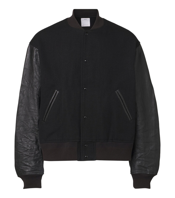 Photo: Visvim Wool, linen, and leather varsity jacket