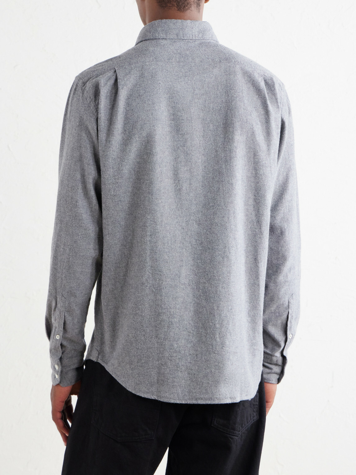 Hartford - Paul Cotton-Flannel Shirt - Gray