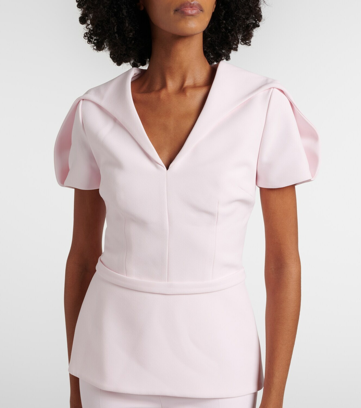 Safiyaa Leighton crêpe top