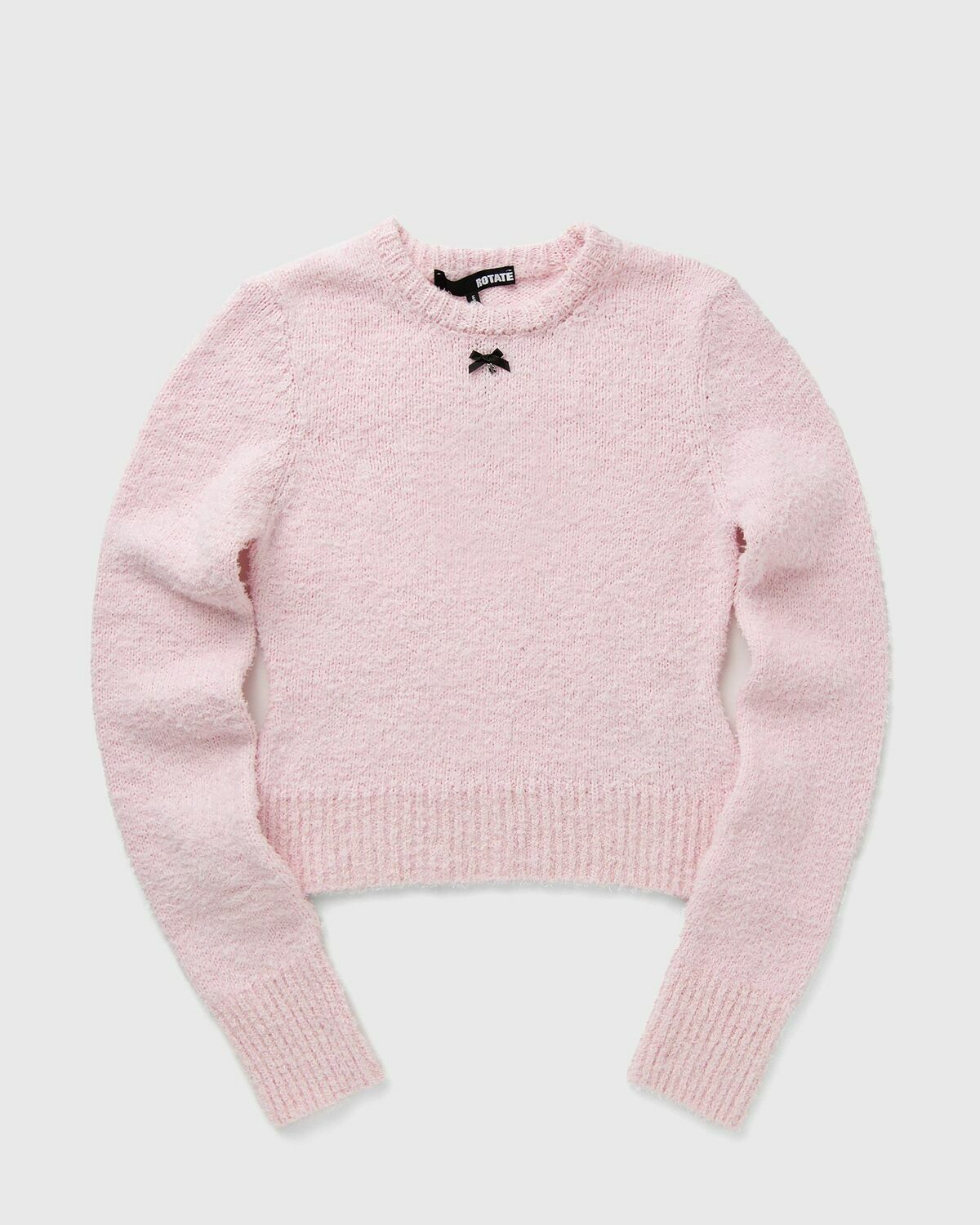 ROTATE Birger Christensen Cotton Knit Pullover pink Women