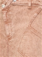 ANDREADAMO - Washed Asymmetric Cotton Denim Pants