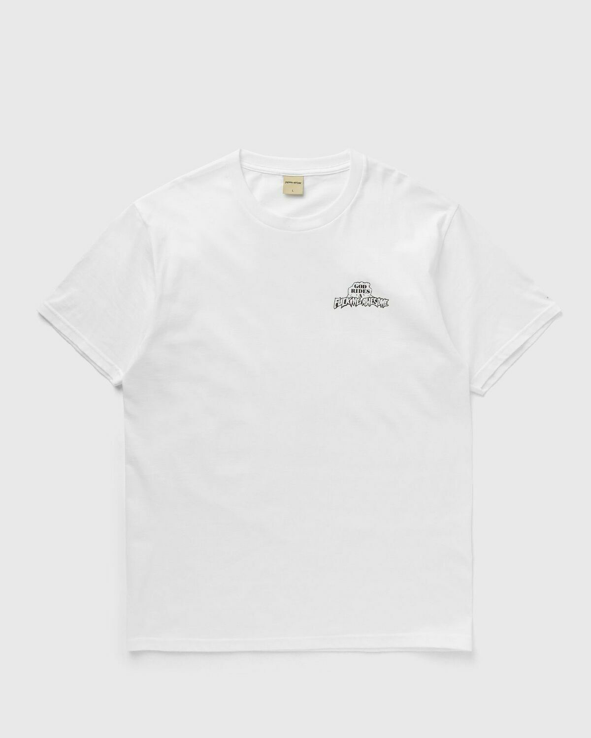 【FUCKING AWESOME】 GOD RIDES FA SHORT SLEEVE TEE WHITE Fucking Awesome God Rides Fa Short Sleeve Tee White