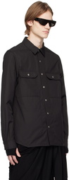 Rick Owens Black Outershirt Shirt