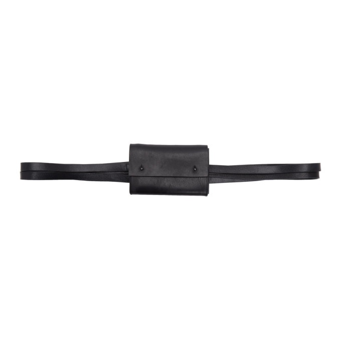 Photo: Isabel Benenato Black Small Leather Belt Pouch