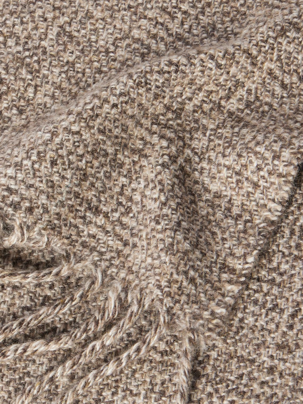 Loro Piana - Fringed Cashmere-Tweed Scarf