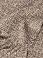 Loro Piana - Fringed Cashmere-Tweed Scarf