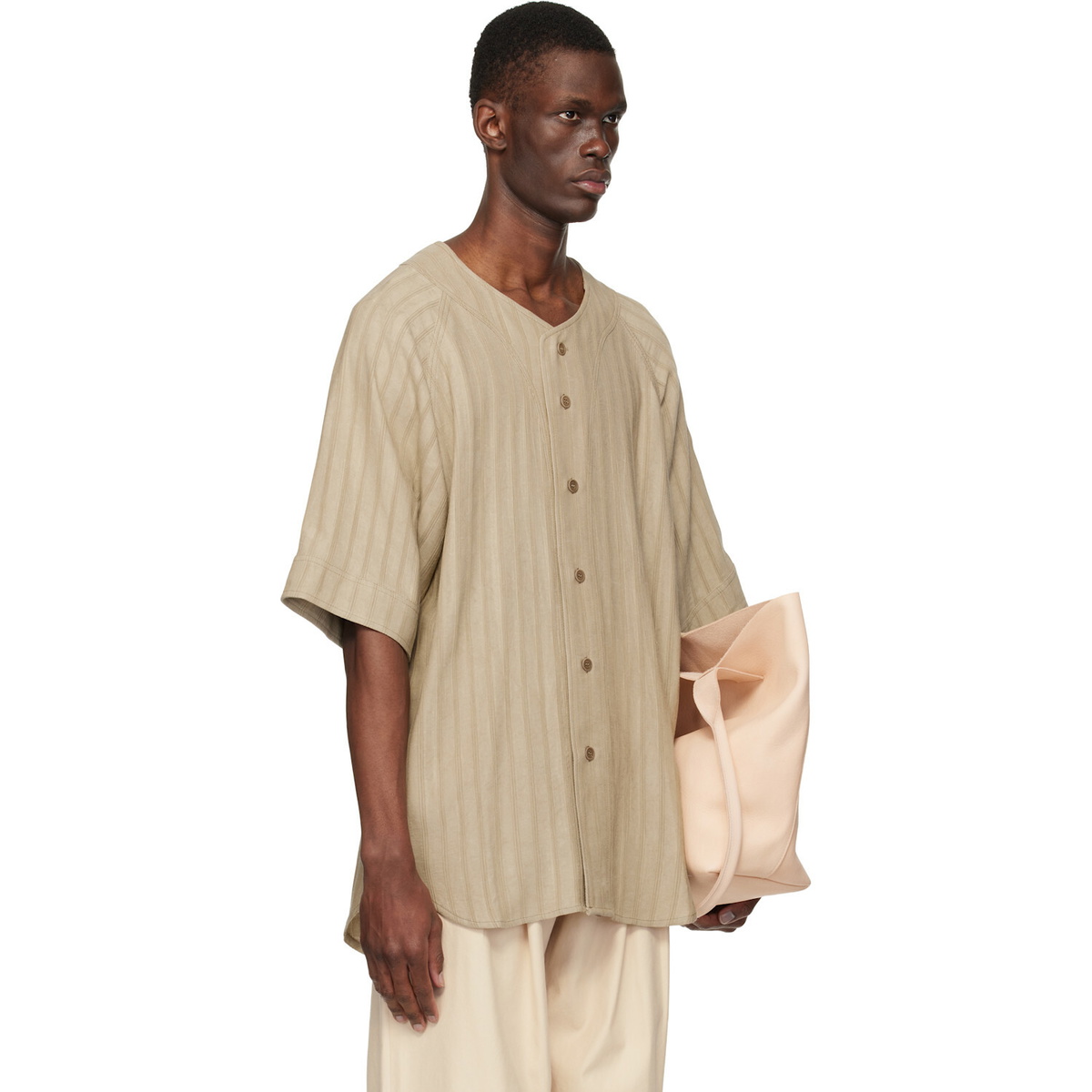 colbo Beige Baseball Shirt