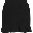 JW Anderson Women's Ruffled Hem Mini Skirt in Black