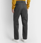 The Row - Chad Cotton-Twill Trousers - Gray