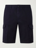 Slowear - Straight-Leg Cotton and Linen-Blend Shorts - Blue