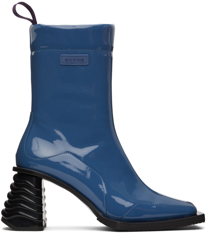 Photo: Eytys Blue Gaia Ankle Boots