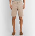 Brunello Cucinelli - Cotton-Blend Twill Shorts - Neutrals